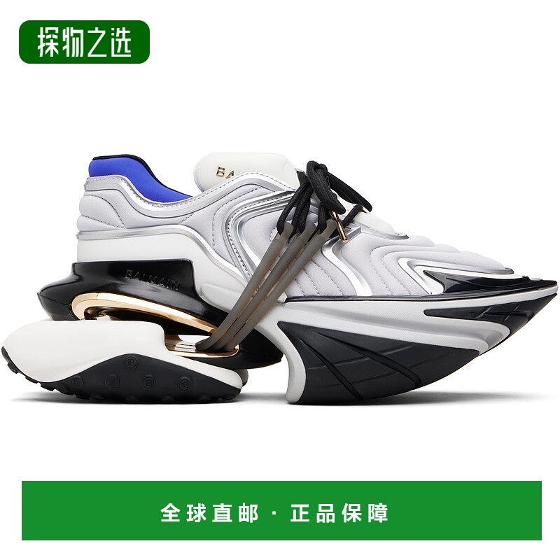 香港直邮Balmain 巴尔曼 男士 灰色 Unicorn Wave 运动鞋 FM1VI36