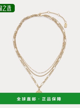 欧洲直邮RalphLauren拉夫劳伦 Lauren带标志金吊坠项链