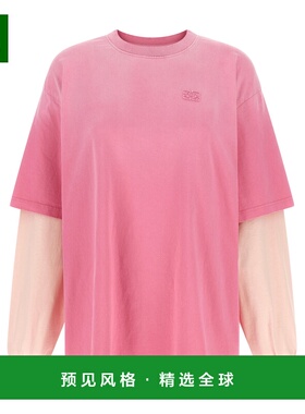 香港直邮GANNI 女士T恤 A1050044868 SS2026 粉红色 Double layer