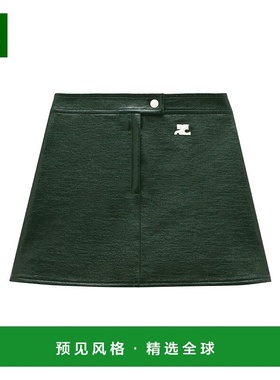 香港直邮Courreges 徽标半身裙 PERCJU001VY0014包臀裙a字裙