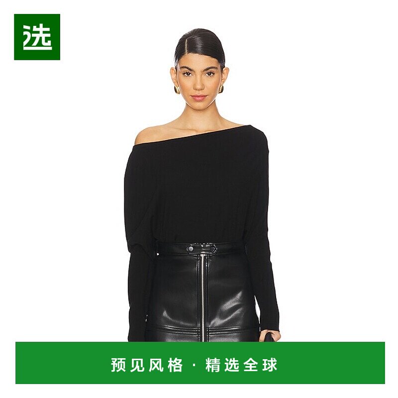 1h可退 香港直邮Simkhai 女士 Lavina 垂褶露肩毛衣 SI2011K针织
