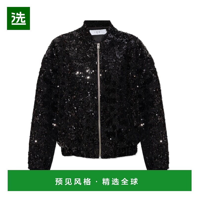 香港直邮IRO 女士外套 WM07OMBERBLACKSEQUINS 黑色 长袖AW2025