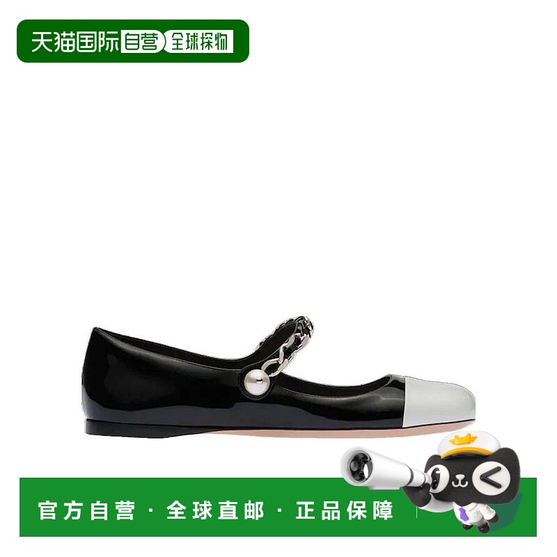 【99新未使用】香港直邮Miu Miu 金属链条芭蕾舞鞋 5F653DZHV