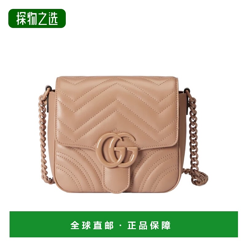 香港直邮Gucci GG Marmont 绗缝迷你单肩包 739681DAAAI