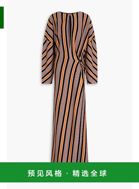 1h可退 香港直邮MISSONI 米索尼 女士 条纹羊毛长款连衣裙 DS24WG
