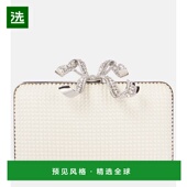 香港直邮Self Portrait 女士 1h可退 蝴蝶结人造珠宝装 饰手包