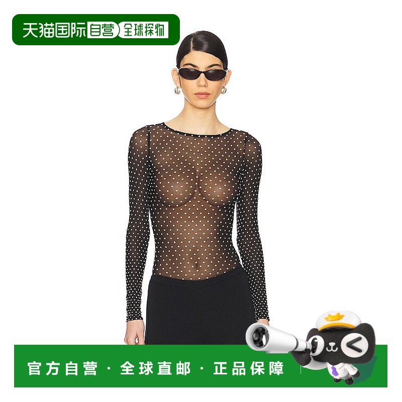 1h可退 香港直邮Wolford 女士 圆点细带连体衣 78321 colorful花
