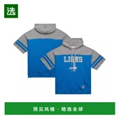 美国直邮 Mitchell Ness 1h可退 男士 蓝色底特律雄狮队复古徽