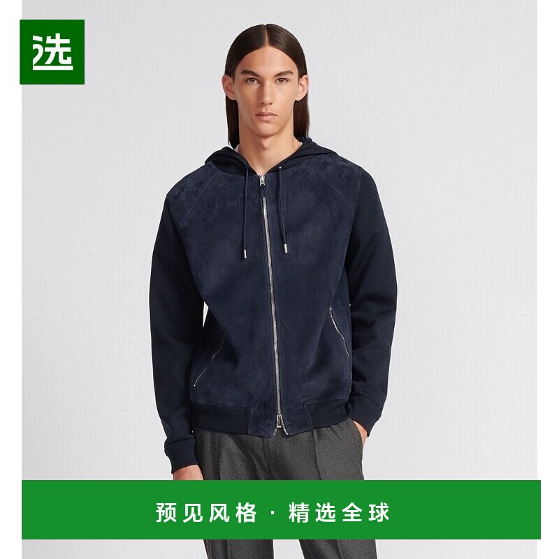 香港直邮Dior ICONS 拉链连帽羊毛卫衣 113M420AT198