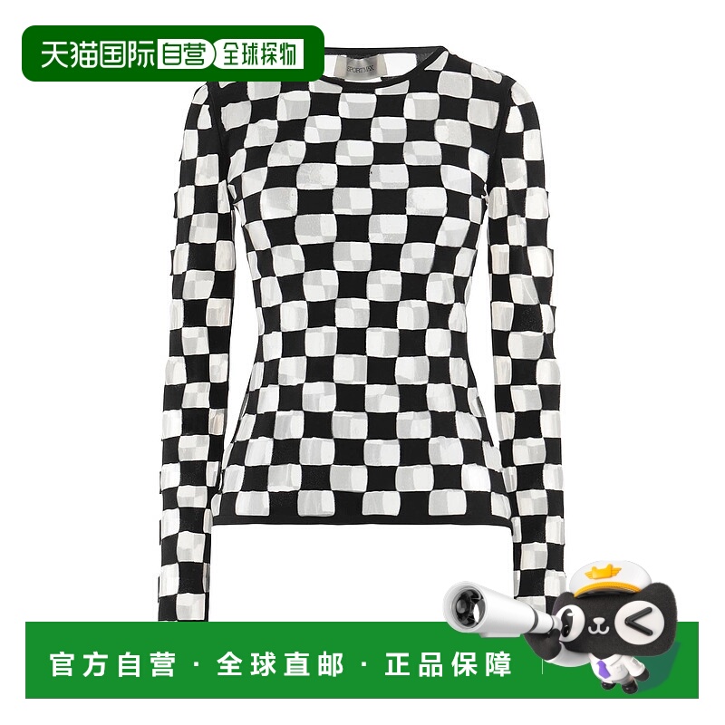 1h可退 香港直邮Sportmax 斯宝麦斯 女士 T恤 black黑色 舒适时尚