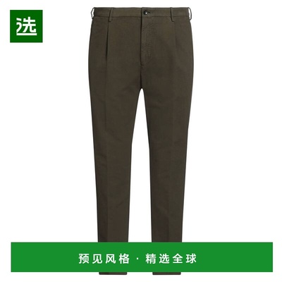 1h可退 香港直邮Incotex 男士 休闲长裤 green绿色 舒适时尚