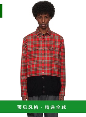 1h可退 【美国直邮】UNDERCOVER 红色 UP2D4404 男士衬衫 商务时