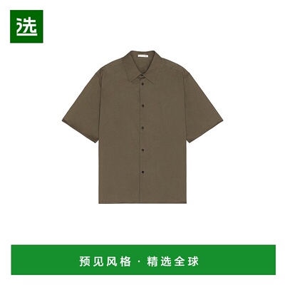 1h可退 香港直邮The Row 男士 Patrick 衬衫 333W1699 brown棕色