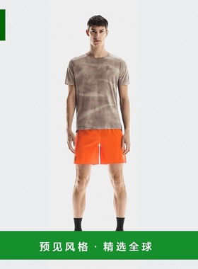 欧洲直邮On昂跑 Performance系列男士炭渣色/黑色再生聚酯纤T