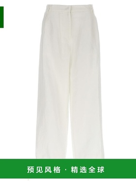 1h可退 香港直邮Msgm 女士 徽标休闲裤 3442MDP02237309 white白