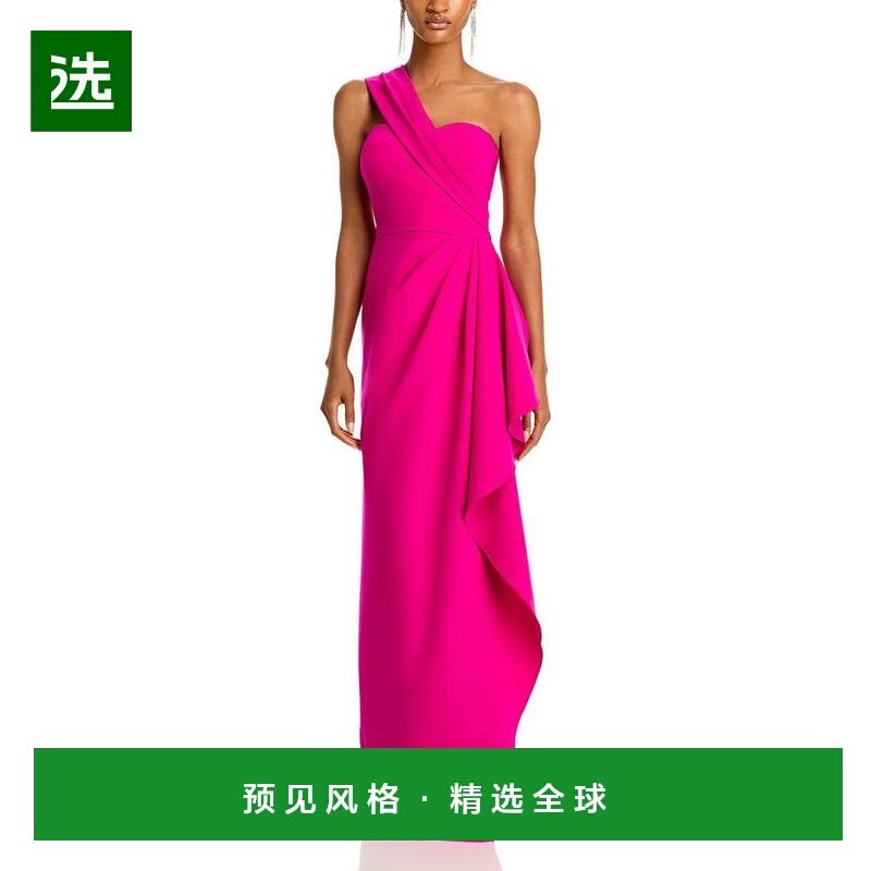 1h可退 【美国直邮】Teri Jon by Rickie Freeman|单肩侧垂式礼服,女装/女士精品,连衣裙,淘宝优惠券,粉丝福利购,淘宝优惠卷