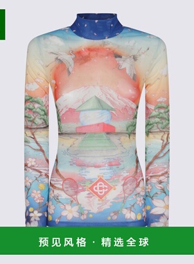 香港直邮CASABLANCA 女士T恤 WPF25JTP02802 AW2025 红色 长袖上