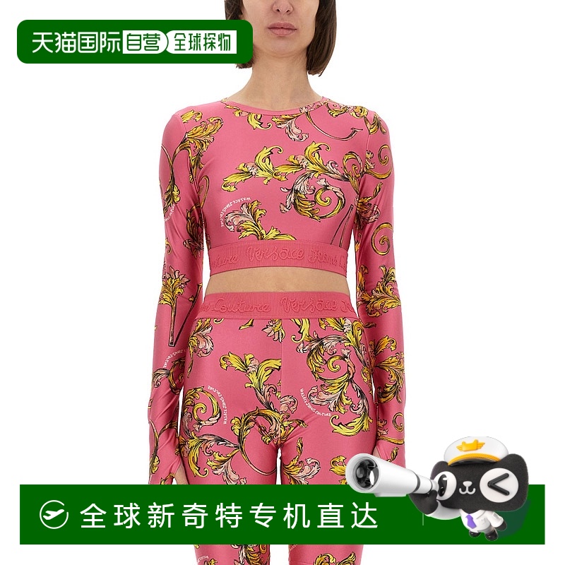 1h可退 欧洲直邮versace 女士 上装T恤范思哲