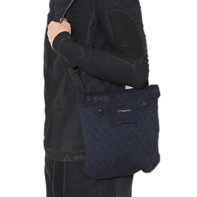 韩国直邮Engineered Garments Dk 海军蓝 CP 绗缝灯芯绒单肩手提