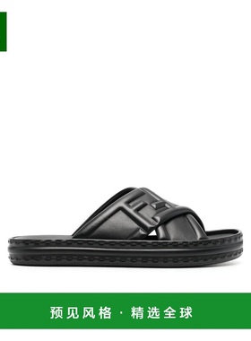 香港直邮Fendi 黑色徽标凉拖 7X1501AHI3拖鞋