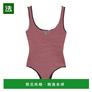 香港直邮Prada 7022116ZSSOOO 条纹交织针织连体泳衣