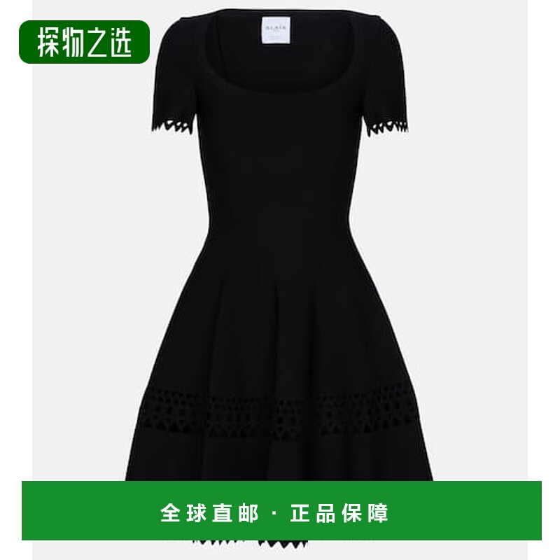 1h可退 香港直邮Alaïa 女士 Vienne 弹性针织迷你连衣裙
