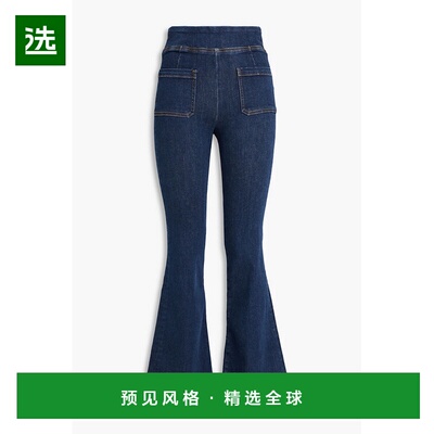 1h可退 香港直邮Frame Denim 女士 Bardot 高腰喇叭牛仔裤 WW23DP