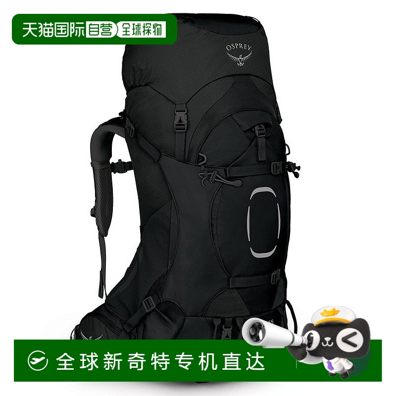欧洲直邮Osprey小鹰 Aether™ 55男士黑色尼龙背包新款