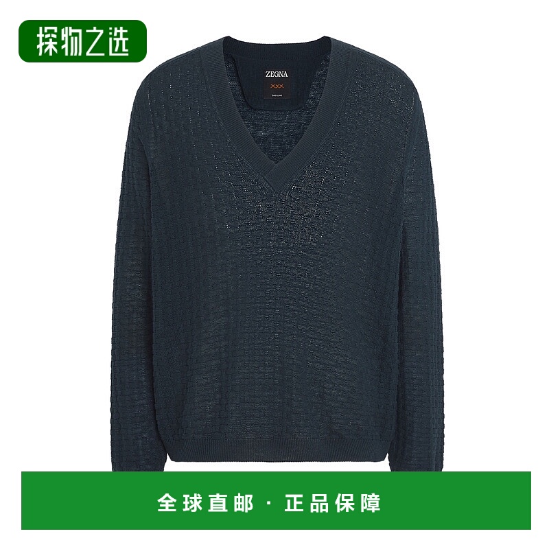 香港直邮Zegna V 领针织衫 UFSL72A9PRDVNK