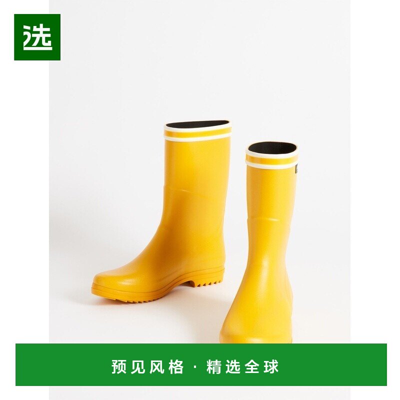 欧洲直邮AIGLE艾高 双白条纹靴子雨靴