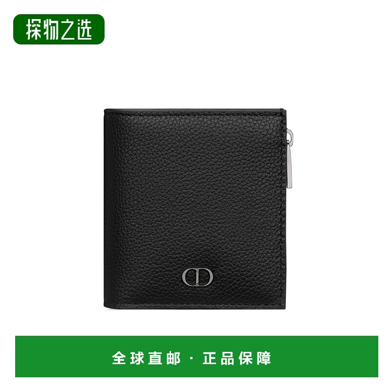 香港直邮Dior CD Icon 两折型钱包 2ICBC339CDI迪奥拉链牛皮