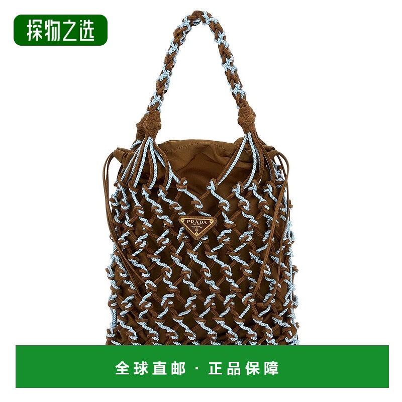 香港直邮Prada 普拉达 女士 TWO-TONE 网纱手袋 1BC107VOOM2HHE