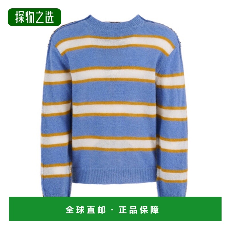 香港直邮Marni 条纹长袖毛衣 GCMG0204Q1UFU193针织羊毛