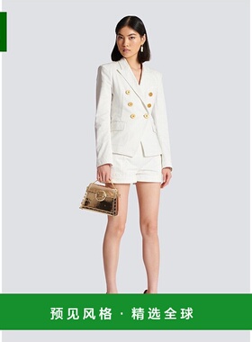 香港直邮Balmain 双排扣翻领牛仔外套 CF1SG170DB69