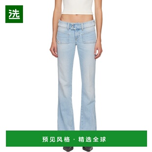 香港直邮Diesel 迪赛 女士 蓝色 D-Hush Bootcut 牛仔裤 A1382009