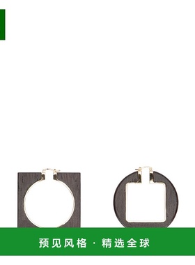 1h可退 香港直邮Jacquemus 女士 LES CREOLES ROND CARRE 耳环 23