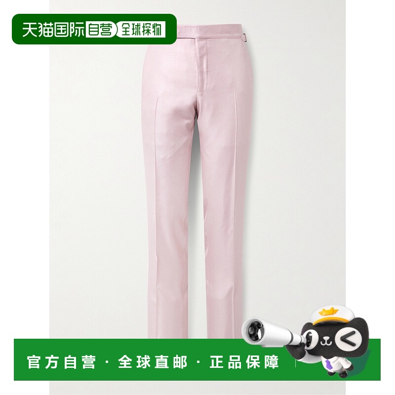 香港直邮Tom Ford 汤姆·福特 男士 O'Connor 直筒斜纹丝绸西装裤