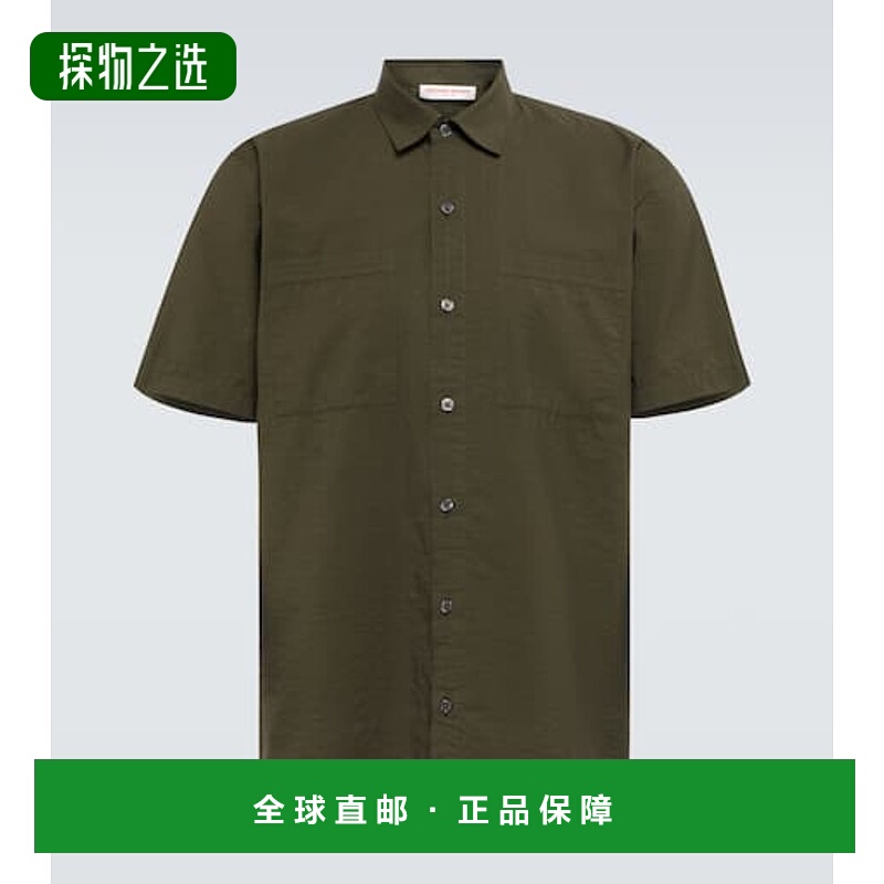 1h可退 香港直邮Orlebar Brown 男士 Riggs 府绸保龄球衬衫