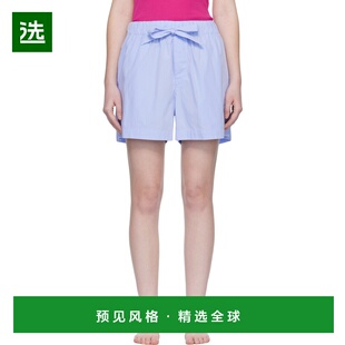 1h可退 香港直邮Tekla 女士 蓝色睡裤 PPLSHORTS159 舒适时尚