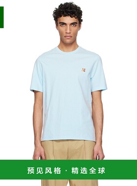 1小时内可退 香港直邮MAISON KITSUNE 男士 蓝色 Fox Head Patch