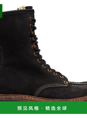 1h可退 香港直邮Visvim 维斯维木 男士 黑色 Scout Moc Folk 中筒