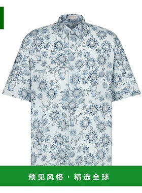 香港直邮Dior 短袖衬衫 493C516A6010迪奥男装休闲风