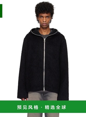 1h可退 香港直邮Our Legacy 男士 黑色拉链连帽衫 M4243FBH外套