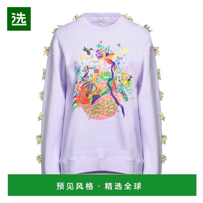 1h可退 香港直邮Collina Strada 女士 运动衫 purple紫色 舒适时