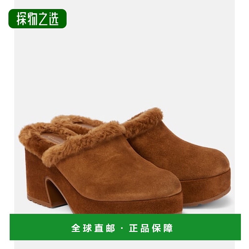 香港直邮Gianvito Rossi 吉安维托·罗西 女士 Lyss 55 绒面革防