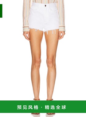 1h可退 香港直邮Chloe 蔻依 女士 牛仔短裤 25ADS01 white白色 舒