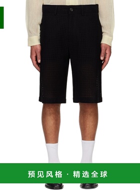 1h可退 香港直邮Séfr 男士 黑色 Marlo 短裤 MSS25MAR 舒适时尚