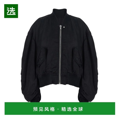 香港直邮RICK OWENS 女士夹克 RP01F6744N09 SS2026 黑色 长袖夹