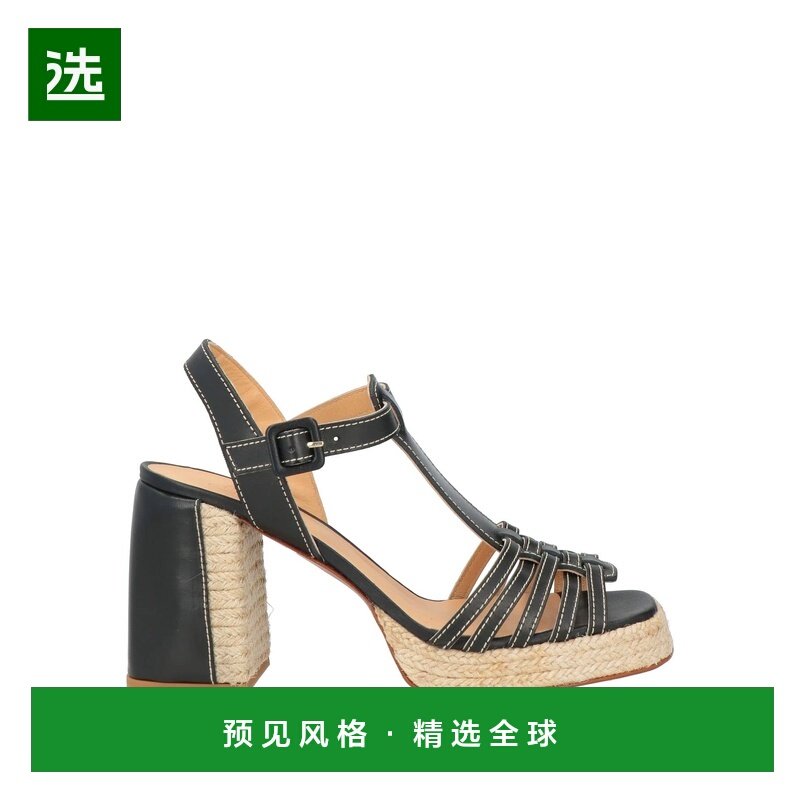 1h可退 香港直邮CastaÑer 女士 帆布面凉鞋 black黑色 舒适时尚,女鞋,休闲凉鞋,淘宝优惠券,粉丝福利购,淘宝优惠卷