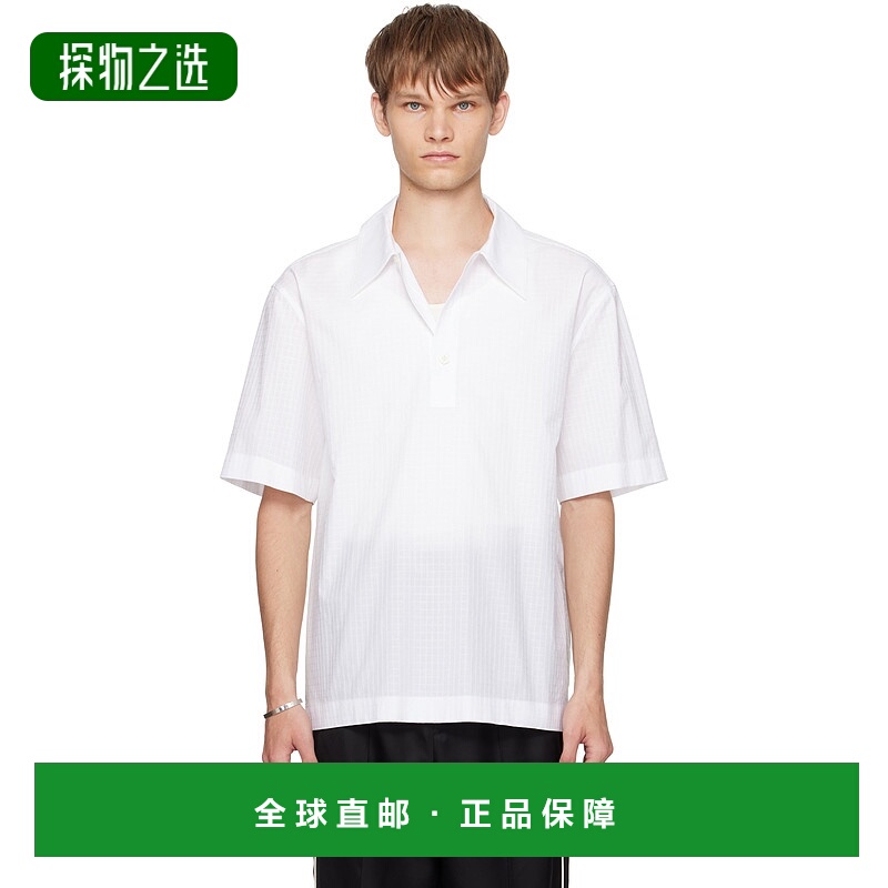 香港直邮Jil Sander 吉尔·桑达 男士 白色 Polo 衫 J61DL0059J45